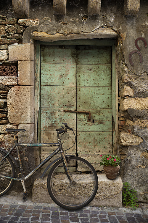 Green Door and Bike